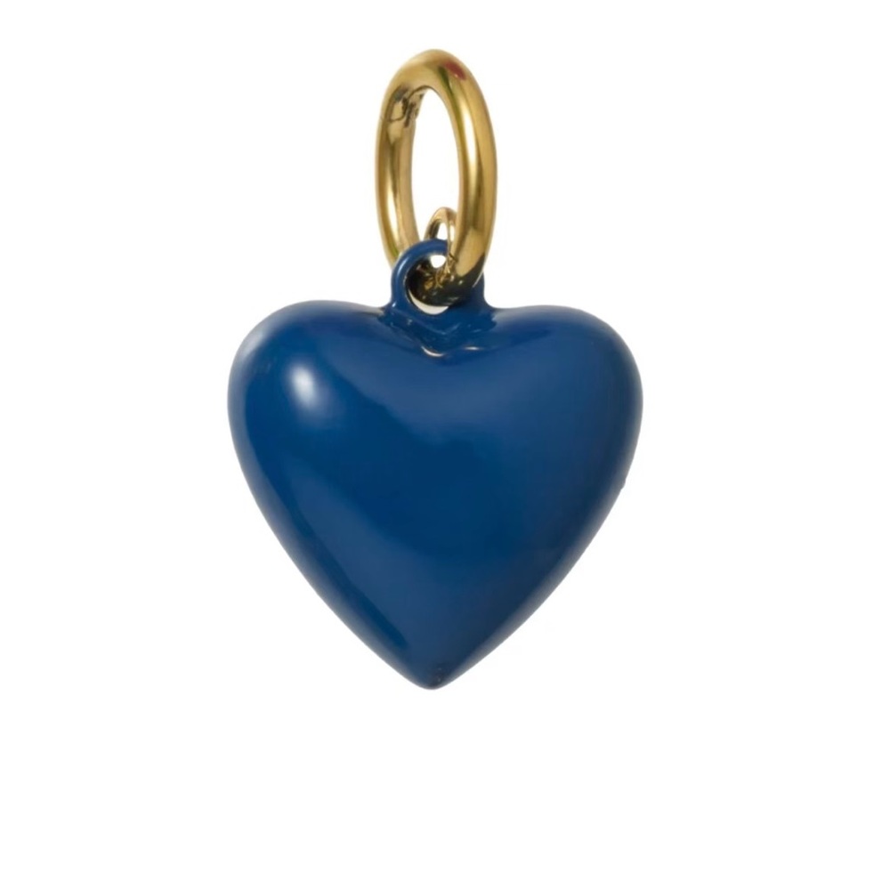 Roxanne Assoulin The Mini Puffy Heart Charms  Navy